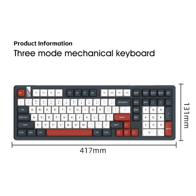 Y-FRUITFUL K102 Tri-Mode Mechanical Gaming Keyboard