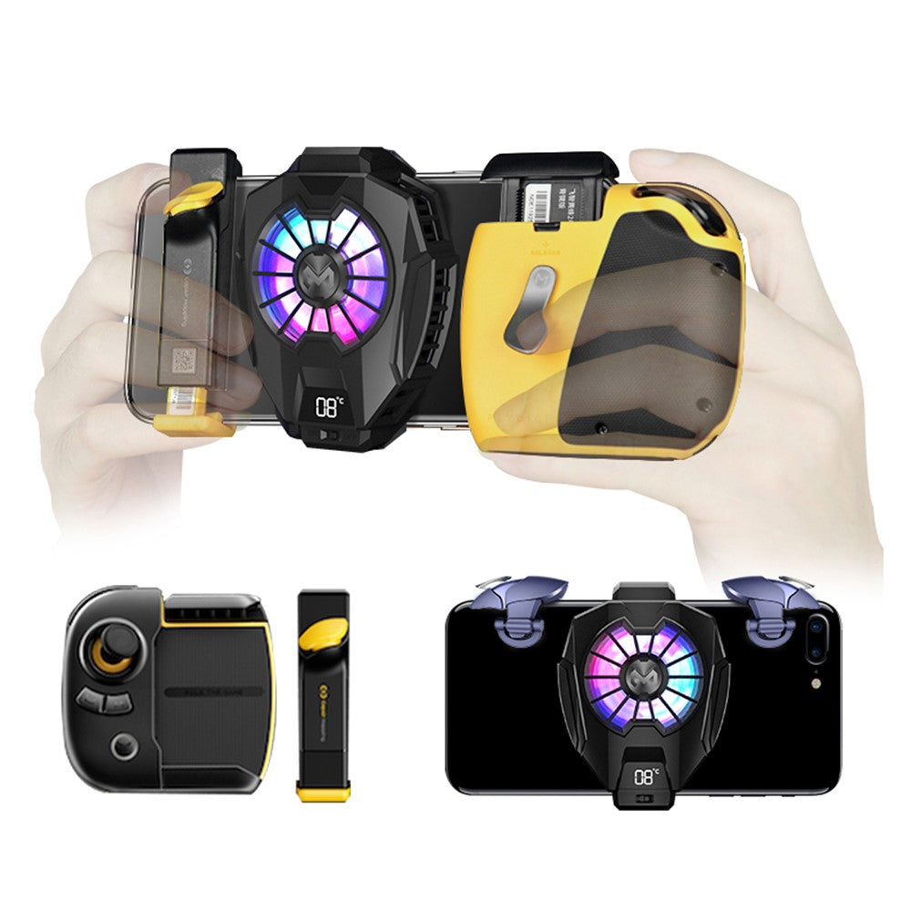 MEMO DL05 Lightweight Mobile Phone Cooler Cooling Fan Portable Cell Phone Radiator with LED Screen for iPhone Samsung Huawei Xiaomi