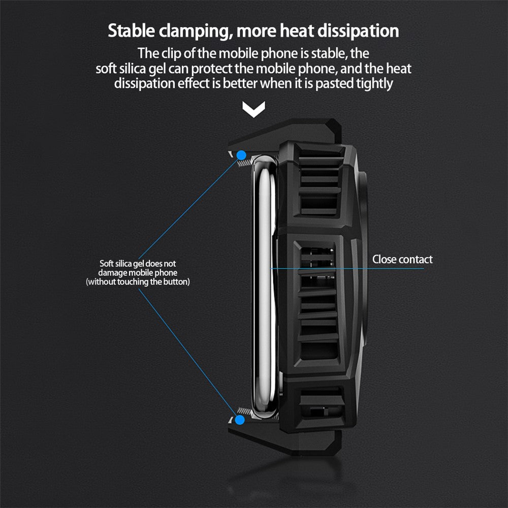 MEMO DL05 Lightweight Mobile Phone Cooler Cooling Fan Portable Cell Phone Radiator with LED Screen for iPhone Samsung Huawei Xiaomi