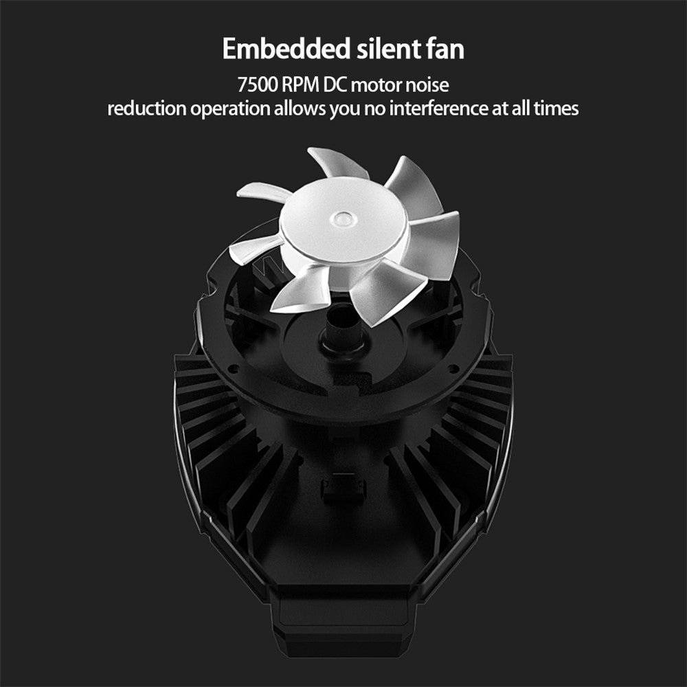 MEMO DL05 Lightweight Mobile Phone Cooler Cooling Fan Portable Cell Phone Radiator with LED Screen for iPhone Samsung Huawei Xiaomi