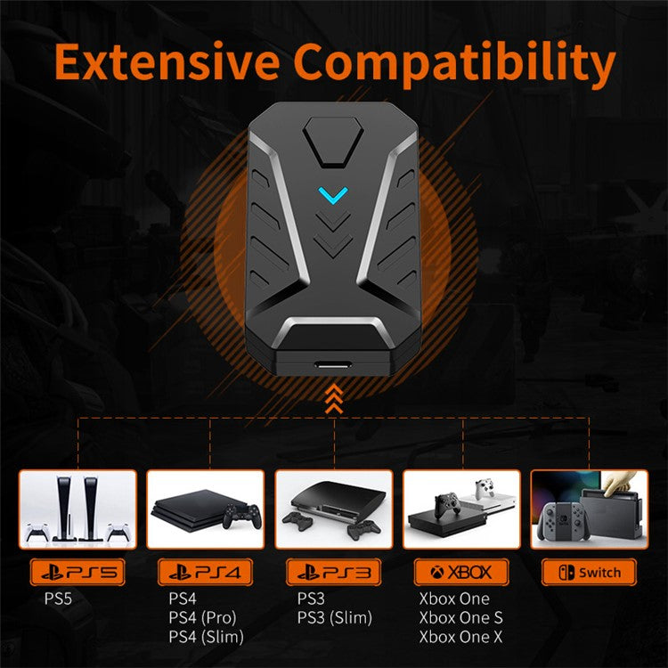 GAMWING MIX Master 7-in-1 Keyboard and Mouse Console Controller Converter Adapter for PS3 / PS5 / Xbox One / Switch Operation