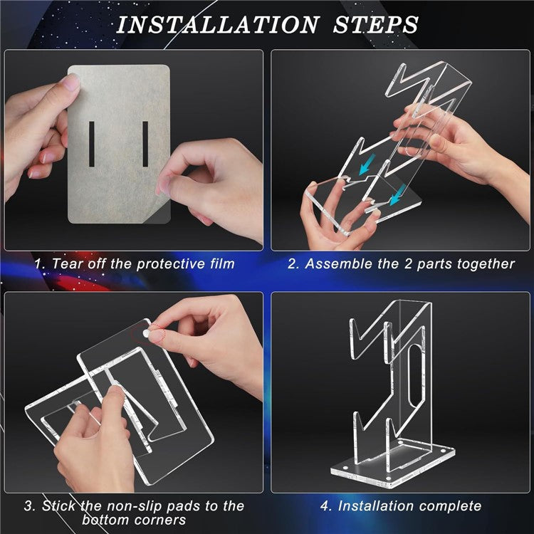 🕹️ ClearView Dual Controller Stand