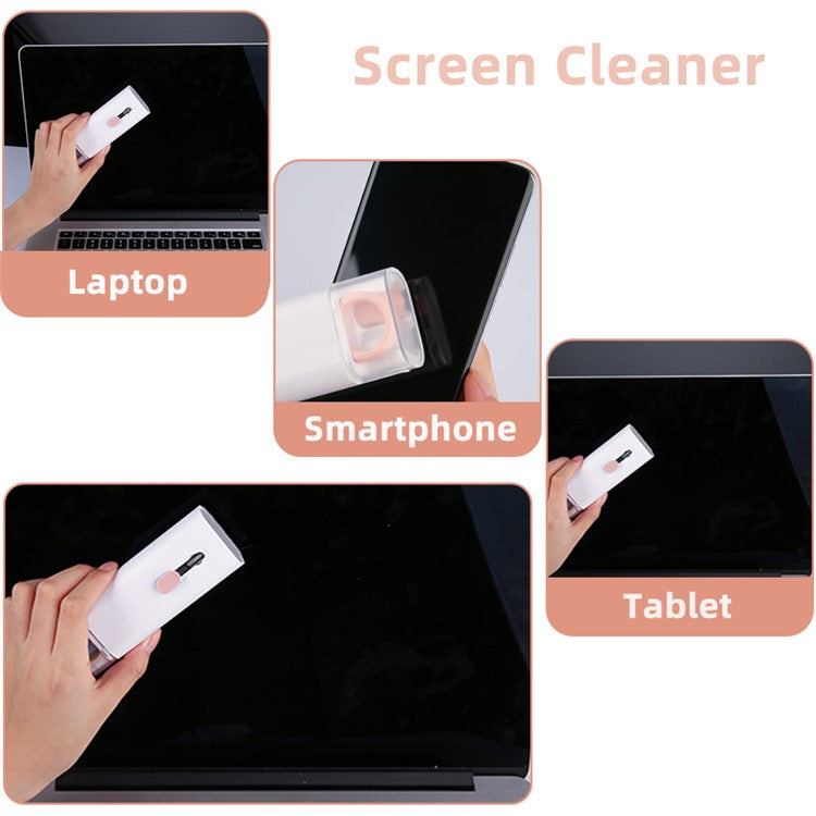 UD2926 7-in-1 Bluetooth-compatible Headset Keyboard Cleaner Cell Phone Cleaning Brush Tablet Cleaning Ki
