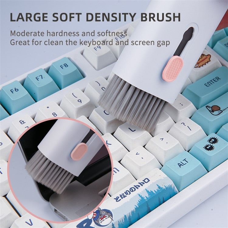 UD2926 7-in-1 Bluetooth-compatible Headset Keyboard Cleaner Cell Phone Cleaning Brush Tablet Cleaning Ki