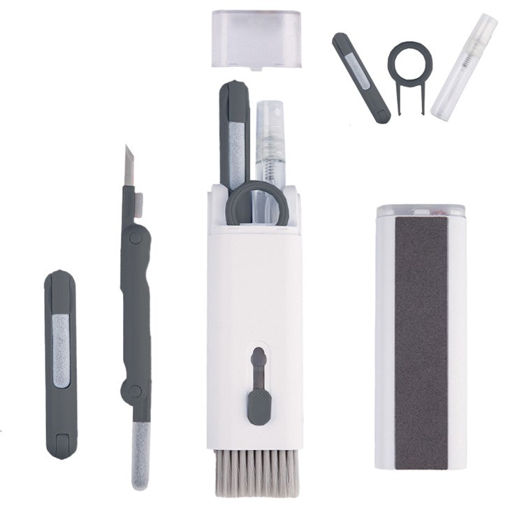 UD2926 7-in-1 Bluetooth-compatible Headset Keyboard Cleaner Cell Phone Cleaning Brush Tablet Cleaning Ki