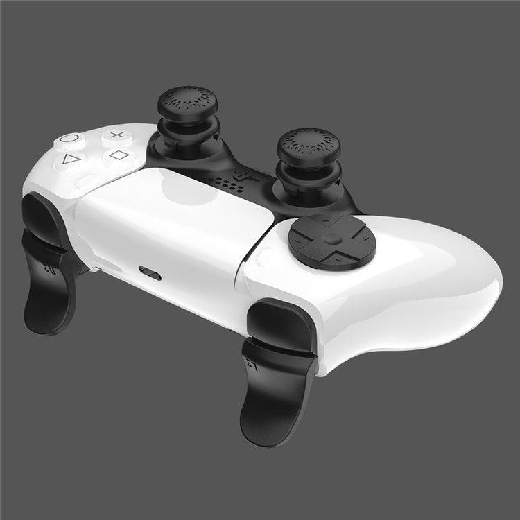 For Playstation 5 PS5 Controller Thumb Grips Sticks Joystick + L2 R2 Trigger Extender + D-pad Button Set Anti-Slip Replacement Parts