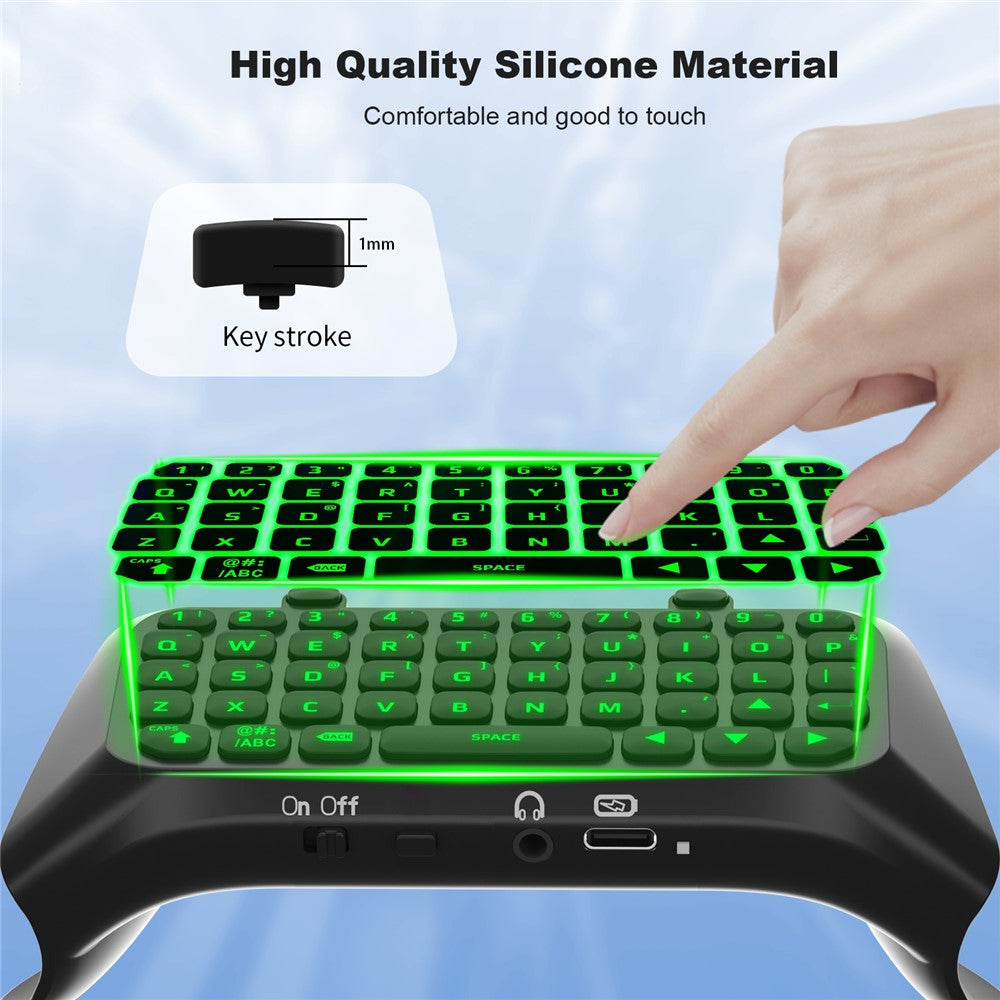 JYS P5172 For Sony PS5 DualSense Edge Controller Wireless Bluetooth-compatible External Keyboard Portable Gamepad Keyboard