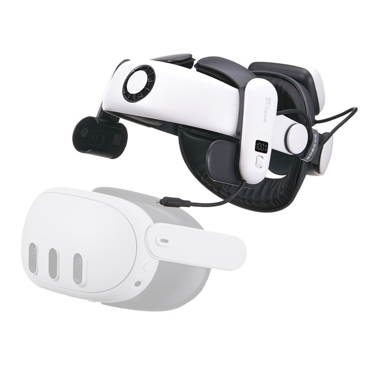 BOBOVR S3 Pro For Meta Quest 3S / 3 Battery Head Strap with 10000mAh Replaceable Battery Pack
