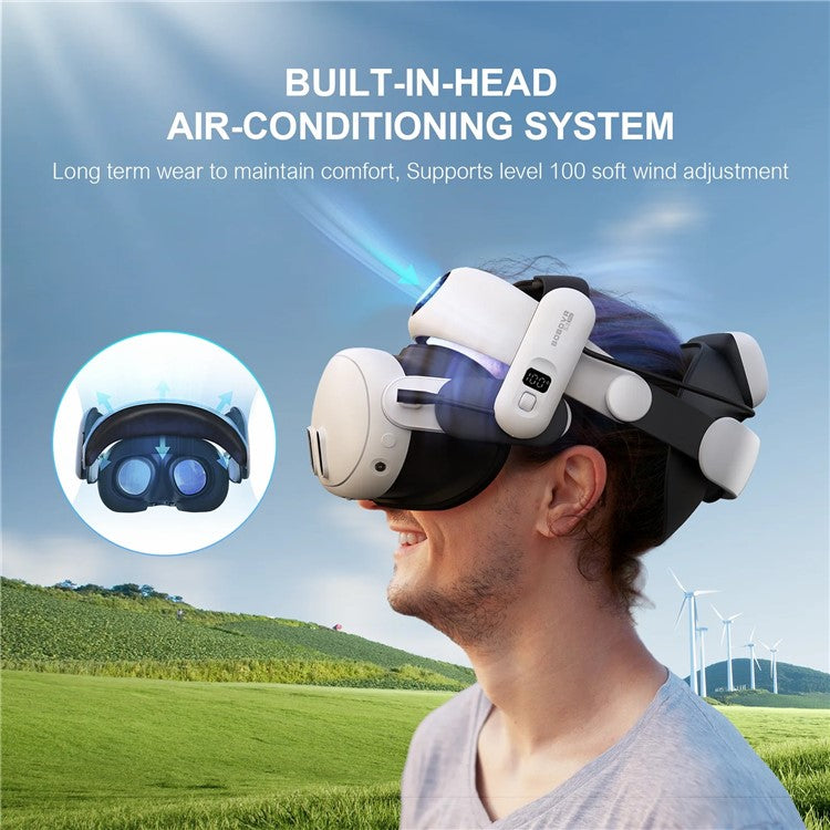 BOBOVR S3 Pro For Meta Quest 3S / 3 Battery Head Strap with 10000mAh Replaceable Battery Pack