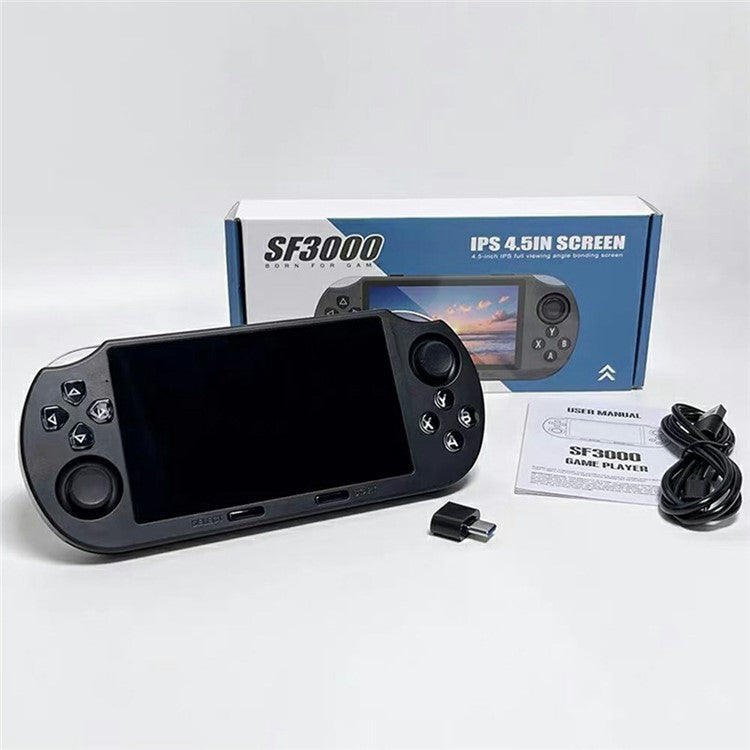 SF3000 4.5 Inch IPS Screen Open Source Handheld Game Console Wireless Arcade Controller