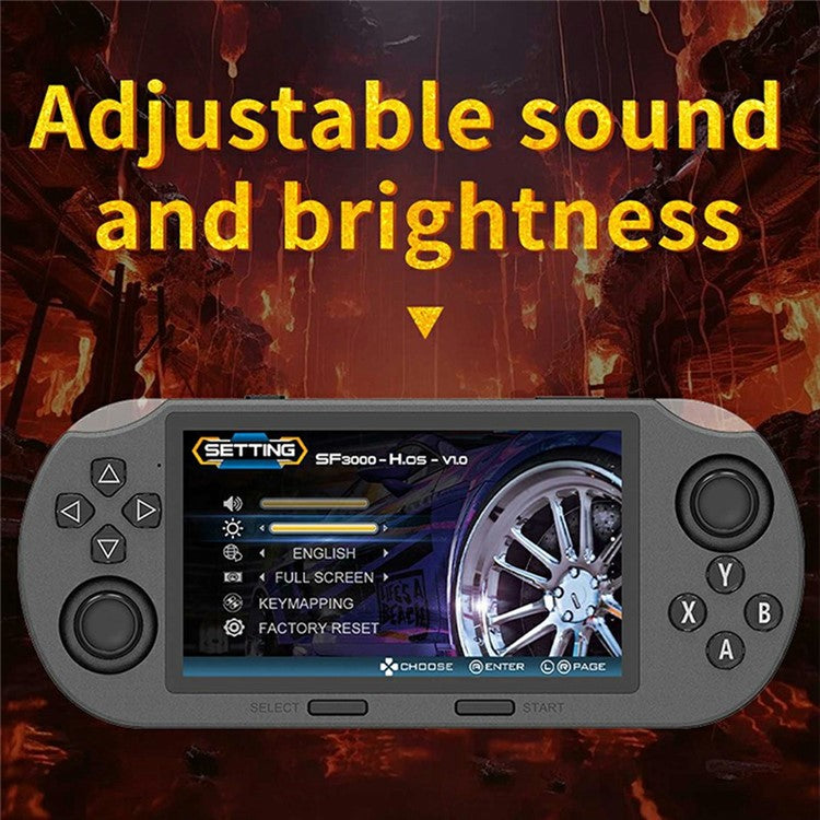SF3000 4.5 Inch IPS Screen Open Source Handheld Game Console Wireless Arcade Controller