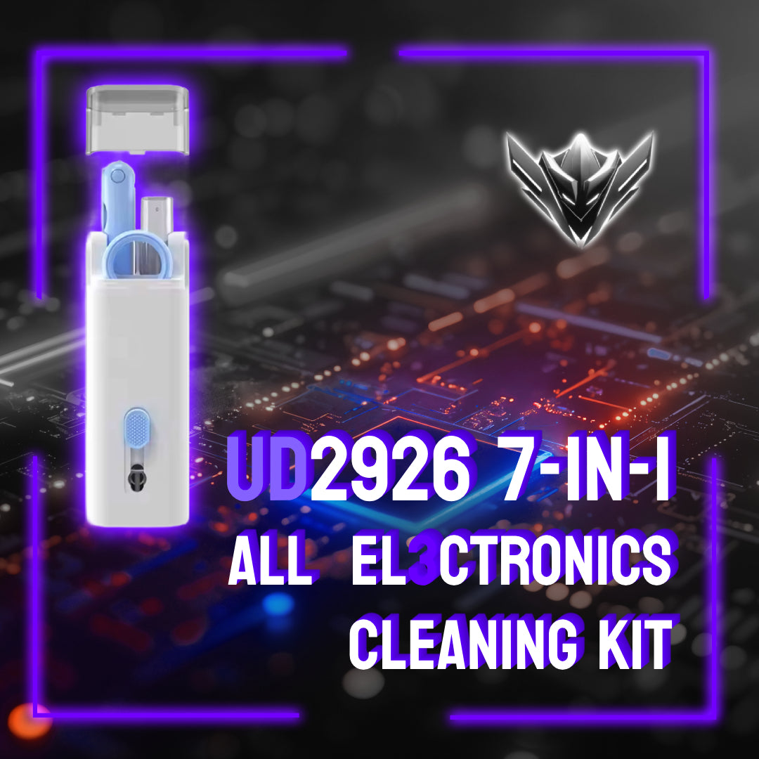 UD2926 7-in-1 Bluetooth-compatible Headset Keyboard Cleaner Cell Phone Cleaning Brush Tablet Cleaning Ki