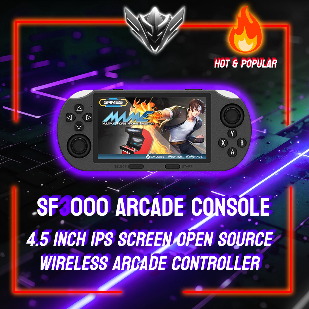SF3000 4.5 Inch IPS Screen Open Source Handheld Game Console Wireless Arcade Controller