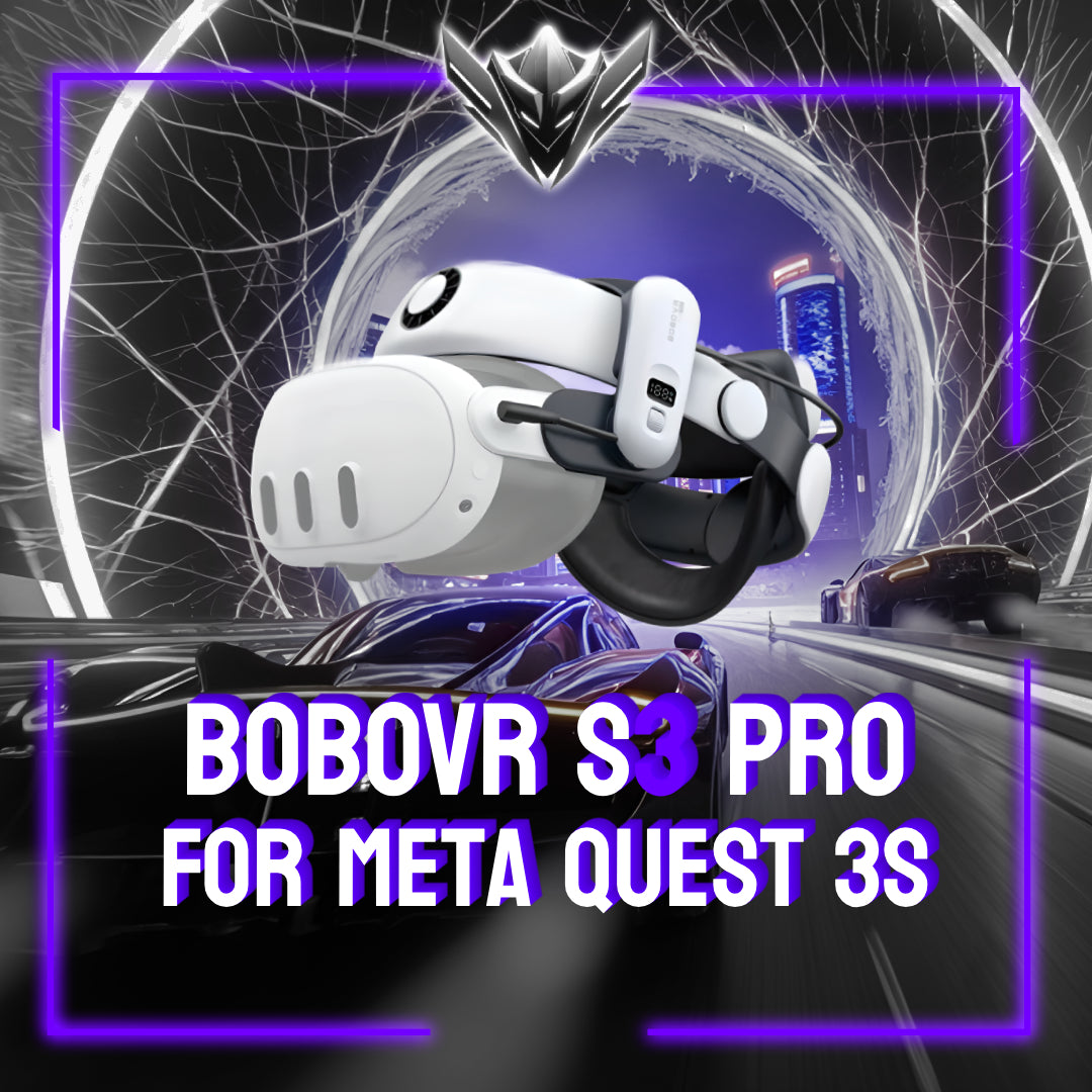 BOBOVR S3 Pro For Meta Quest 3S / 3 Battery Head Strap with 10000mAh Replaceable Battery Pack