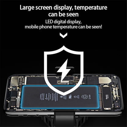 MEMO DL05 Lightweight Mobile Phone Cooler Cooling Fan Portable Cell Phone Radiator with LED Screen for iPhone Samsung Huawei Xiaomi