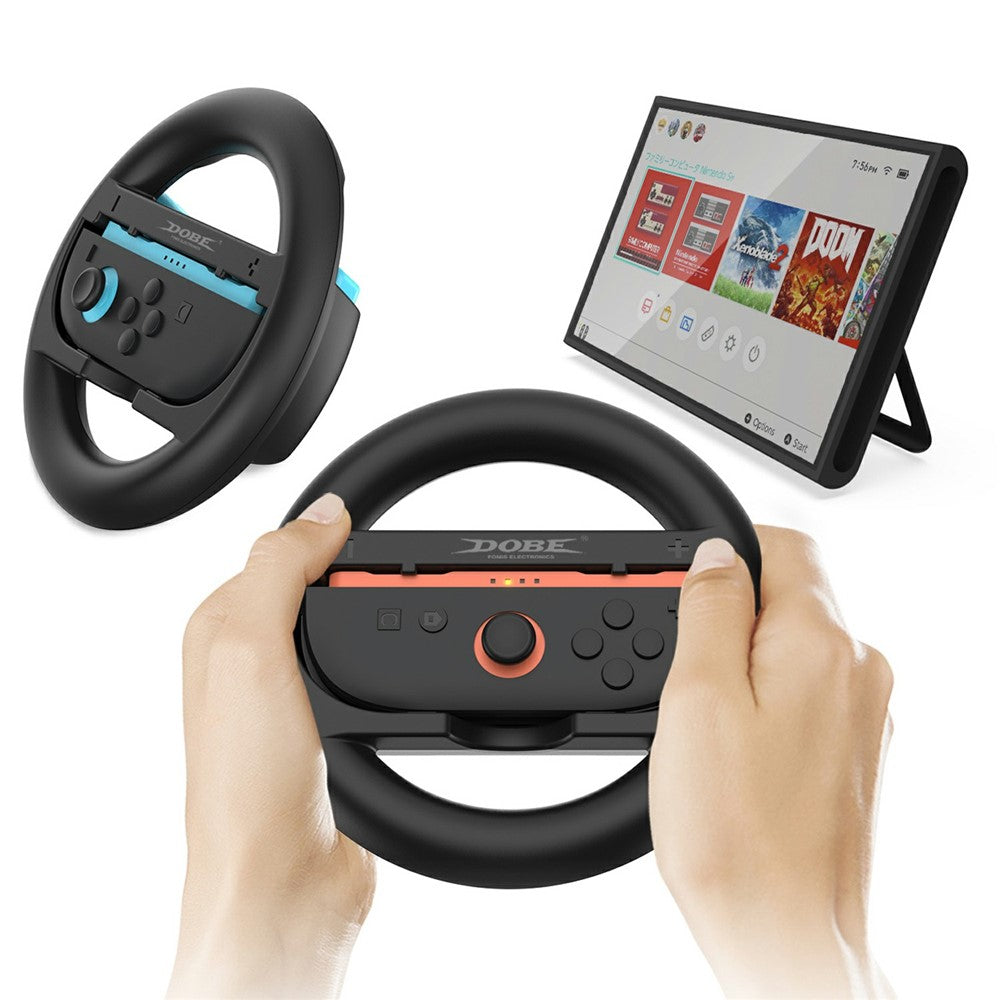 DOBE TNS-3196 For Nintendo Switch 2 Racing Wheel Controller Left and Right Joy-Con Steering Wheel Grip Holder