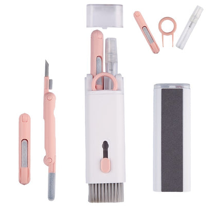 UD2926 7-in-1 Bluetooth-compatible Headset Keyboard Cleaner Cell Phone Cleaning Brush Tablet Cleaning Ki