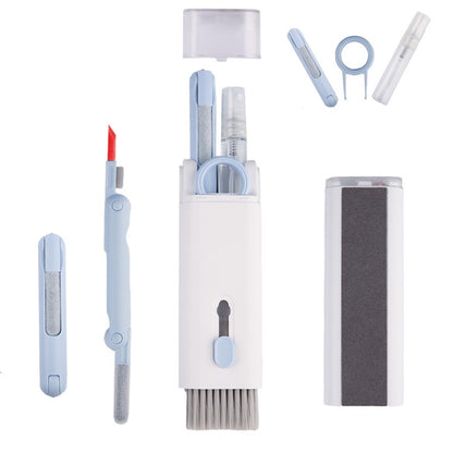 UD2926 7-in-1 Bluetooth-compatible Headset Keyboard Cleaner Cell Phone Cleaning Brush Tablet Cleaning Ki