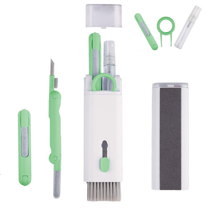 UD2926 7-in-1 Bluetooth-compatible Headset Keyboard Cleaner Cell Phone Cleaning Brush Tablet Cleaning Ki