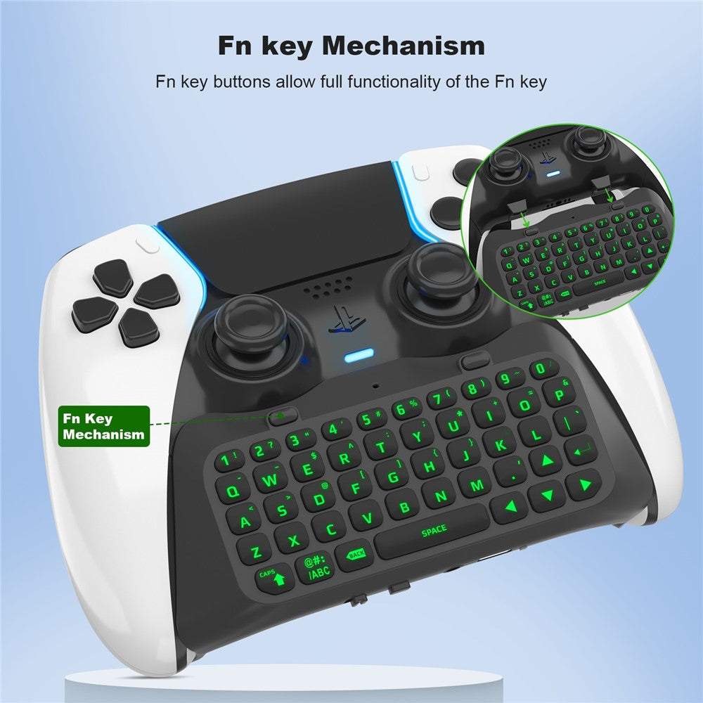 JYS P5172 For Sony PS5 DualSense Edge Controller Wireless Bluetooth-compatible External Keyboard Portable Gamepad Keyboard