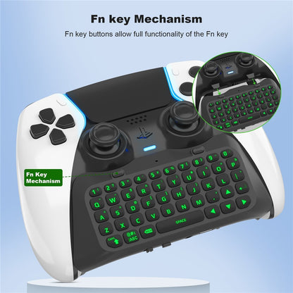 JYS P5172 For Sony PS5 DualSense Edge Controller Wireless Bluetooth-compatible External Keyboard Portable Gamepad Keyboard