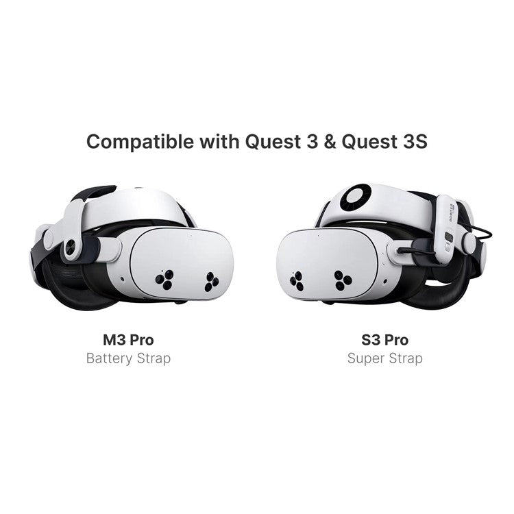 BOBOVR S3 Pro For Meta Quest 3S / 3 Battery Head Strap with 10000mAh Replaceable Battery Pack