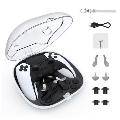 JYS JYS-P5207 For Sony PS5 / PS5 Elite Controller Transparent Window Storage Bag with Accessories