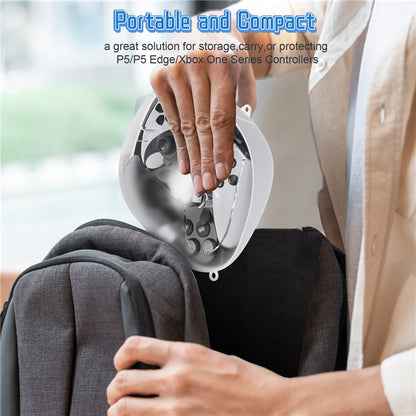 JYS JYS-P5207 For Sony PS5 / PS5 Elite Controller Transparent Window Storage Bag with Accessories