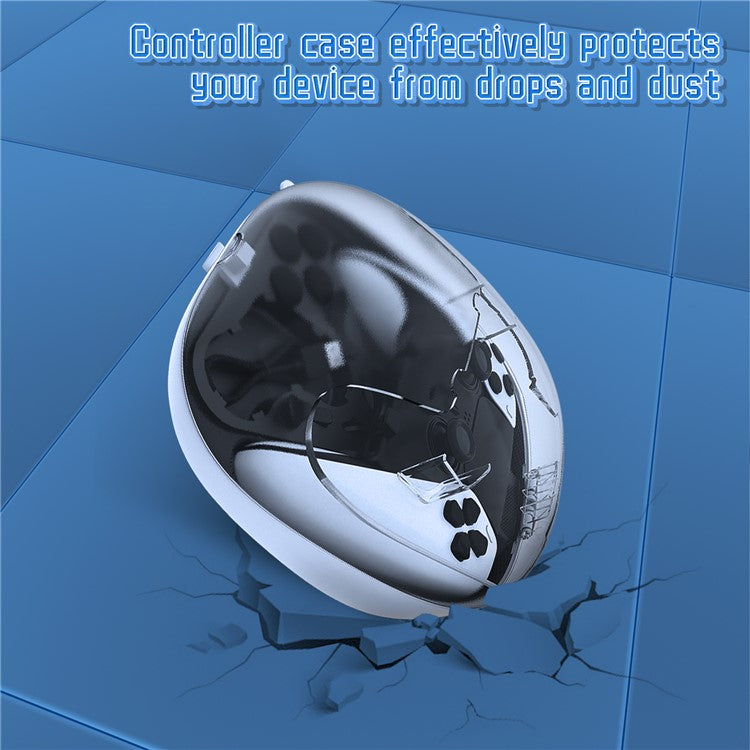 JYS JYS-P5207 For Sony PS5 / PS5 Elite Controller Transparent Window Storage Bag with Accessories