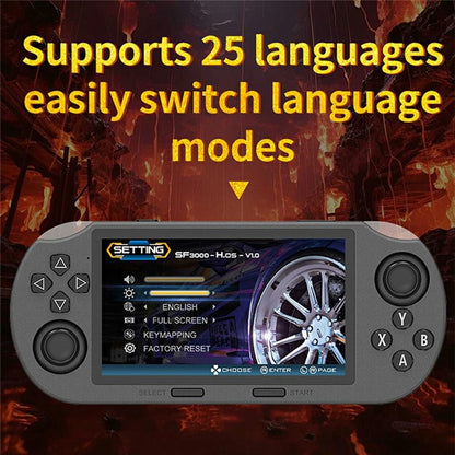 SF3000 4.5 Inch IPS Screen Open Source Handheld Game Console Wireless Arcade Controller
