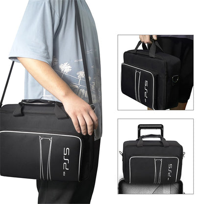 For Sony PlayStation 5 Portable Travel Storage Bag Game Console Accessories Handbag Crossbody Bag