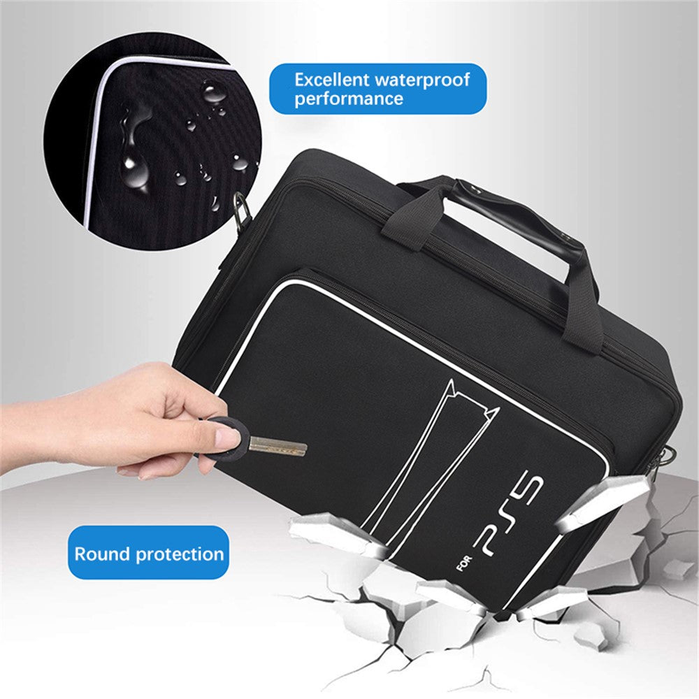 For Sony PlayStation 5 Portable Travel Storage Bag Game Console Accessories Handbag Crossbody Bag